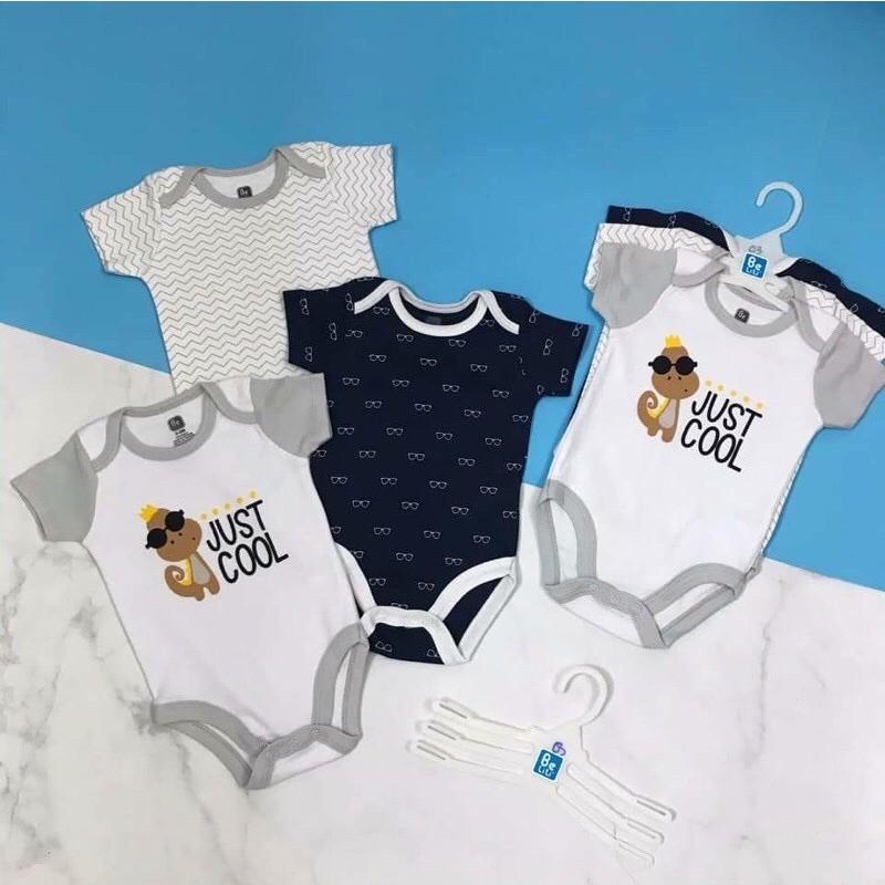 Set 3 body cộc tay cotton MATYDO bodysuit Beliti bộ đồ liền thân cho bé trai và bé gái BD02