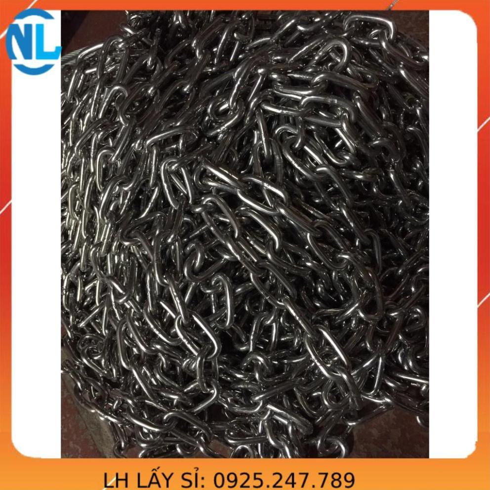 Xích inox 304 phi 6. 5m xích đu.inox chuẩn 304 , xích khóa đồ