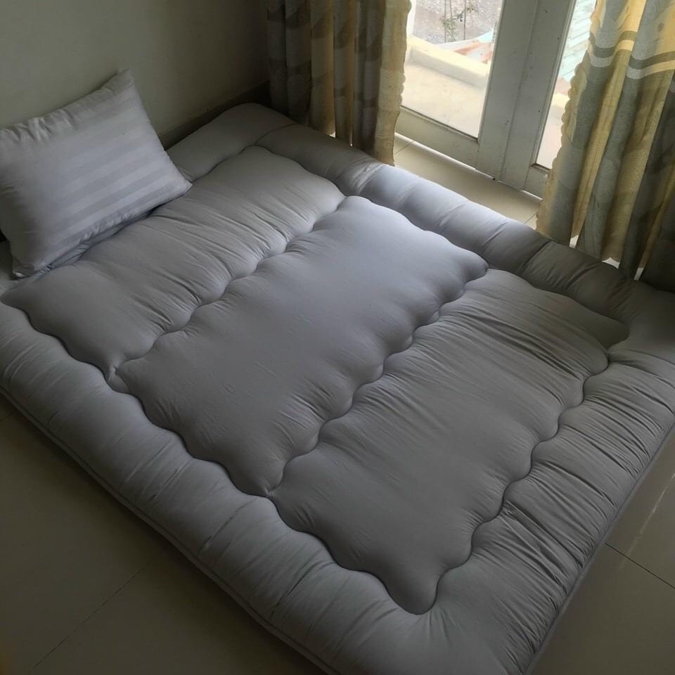 Nệm Bông Gòn Xuất Nhật, Nệm Trải Sàn Tiện Lợi, Đệm Văn Phòng Size 1m x 2m; 1m2 x 2m; 1m4 x 2m; 1m6 x2m và 1m8 x2m