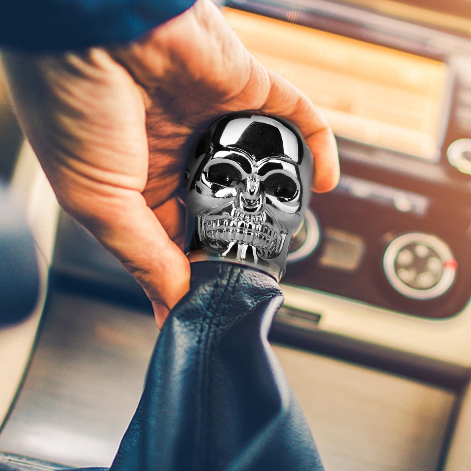 1x Blue LED Skull Universal Car Truck Manual Gear Stick Shifter Lever Knob