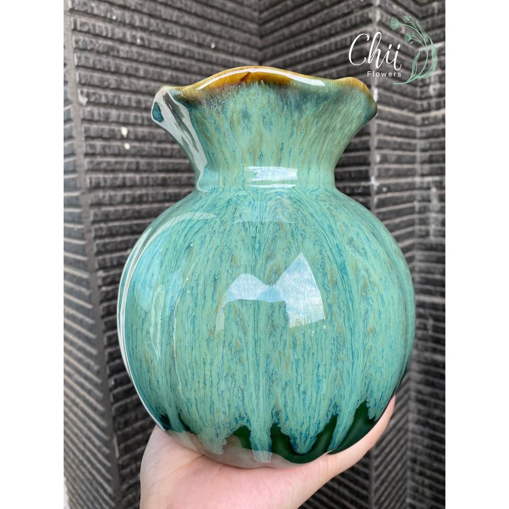 Bình hoa gốm sứ Bát Tràng đẹp trang trí phòng khách - BG103