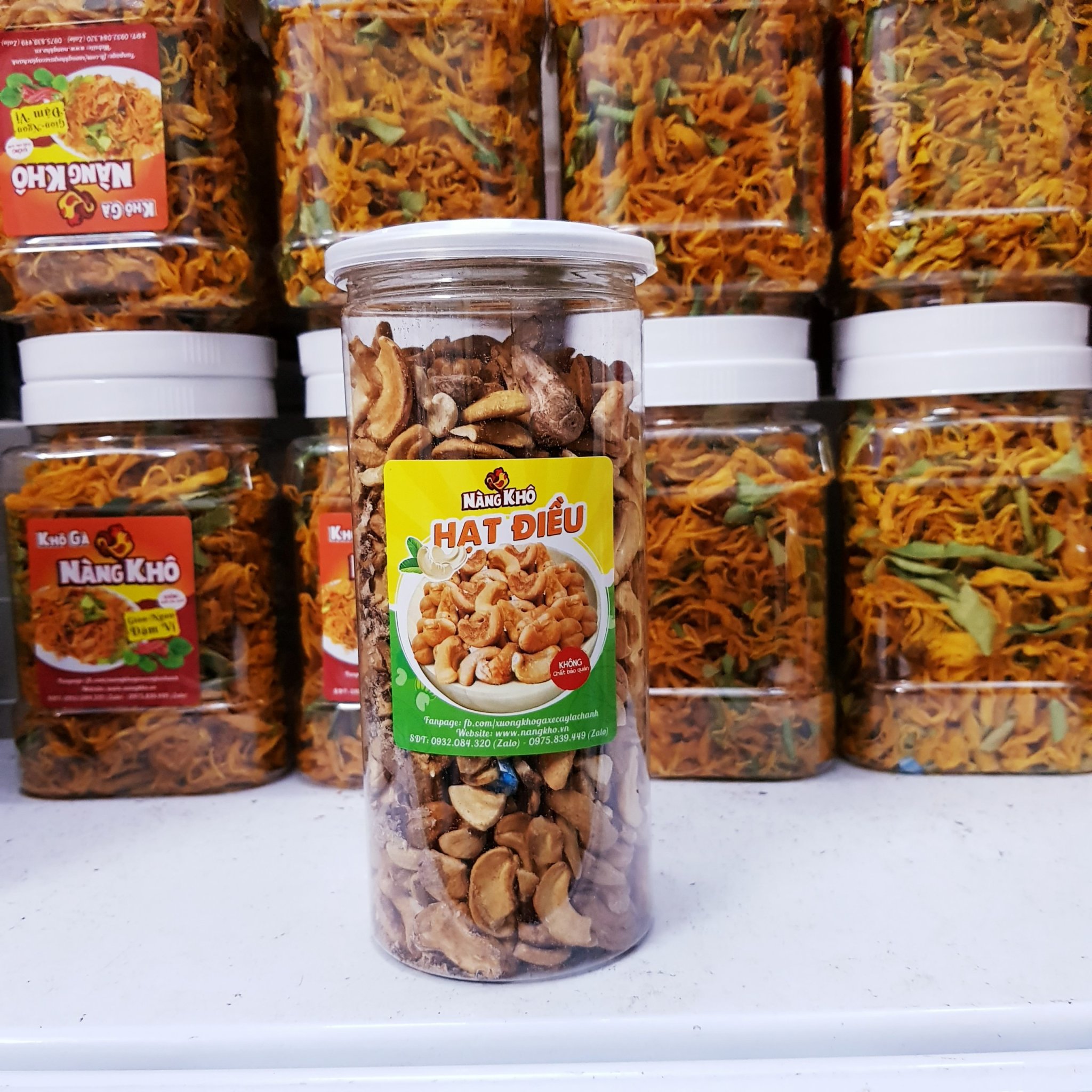 Hạt Điều rang muối cao cấp thương hiệu Nàng Khô (HẠT VỠ)  500gr