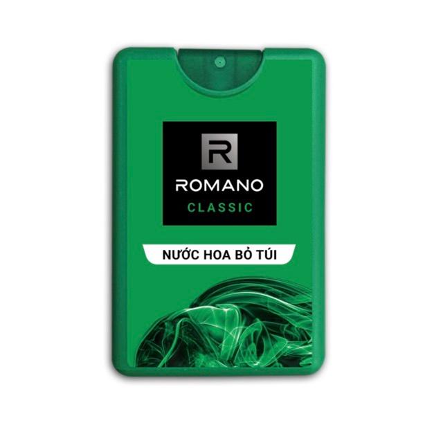 Combo 3 Chai nước hoa bỏ túi Romano Classic (18ml*3 chai)