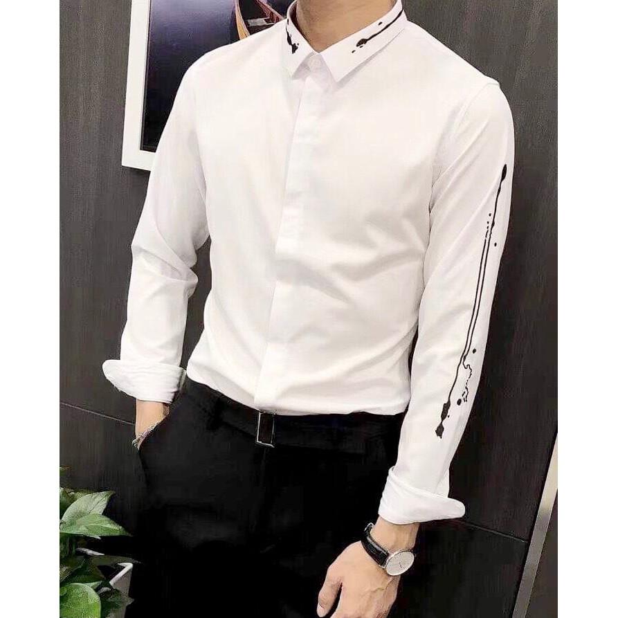 Áo sơ mi nam King168 , áo sơ mi lụa cao cấp ko nhăn ko xù NT1070
