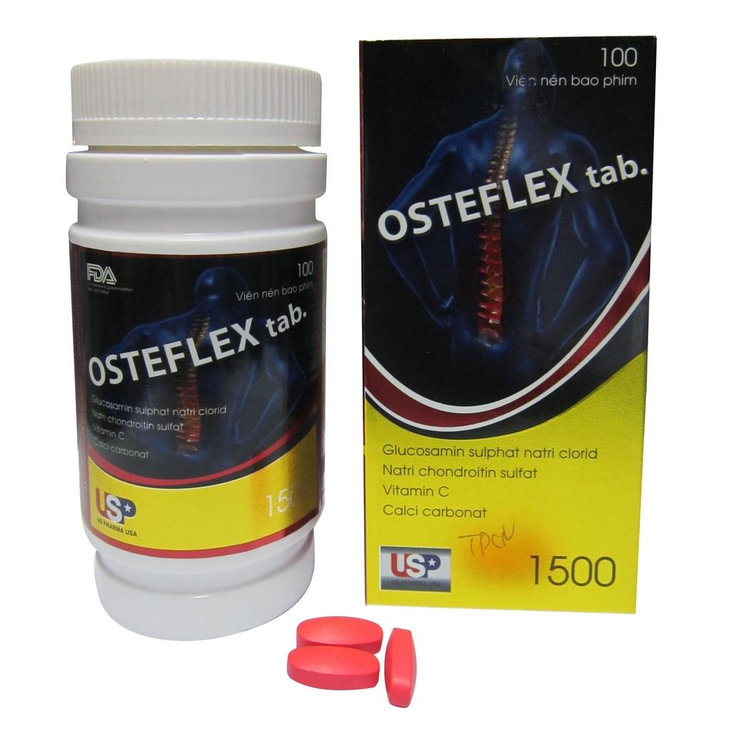 VIÊN UỐNG HỖ TRỢ GIẢM ĐAU KHỚP OSTEFLEX - Hộp 100 viên nang mềm, giúp làm trơn, giảm khô khớp
