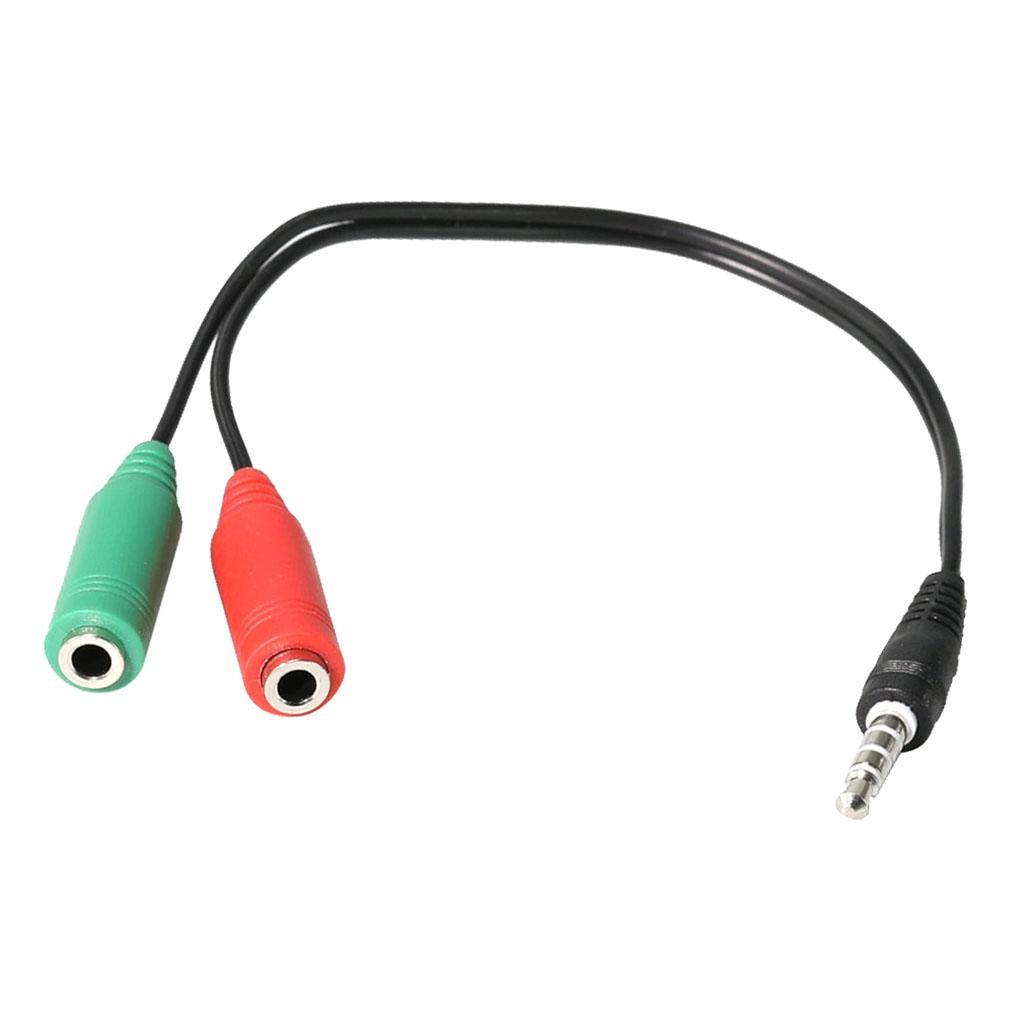 3.5 mm Stereo Audio Y Splitter 1 Male to 2 Female Cable Adapter for Phone