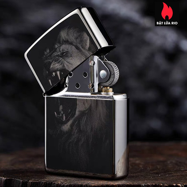 Bật Lửa Zippo 49433 – Zippo Lion Design Black Ice