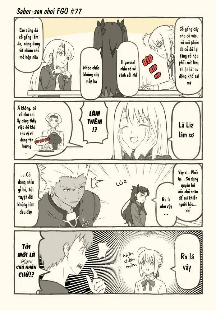 saber-san chơi fgo! chapter 51 35