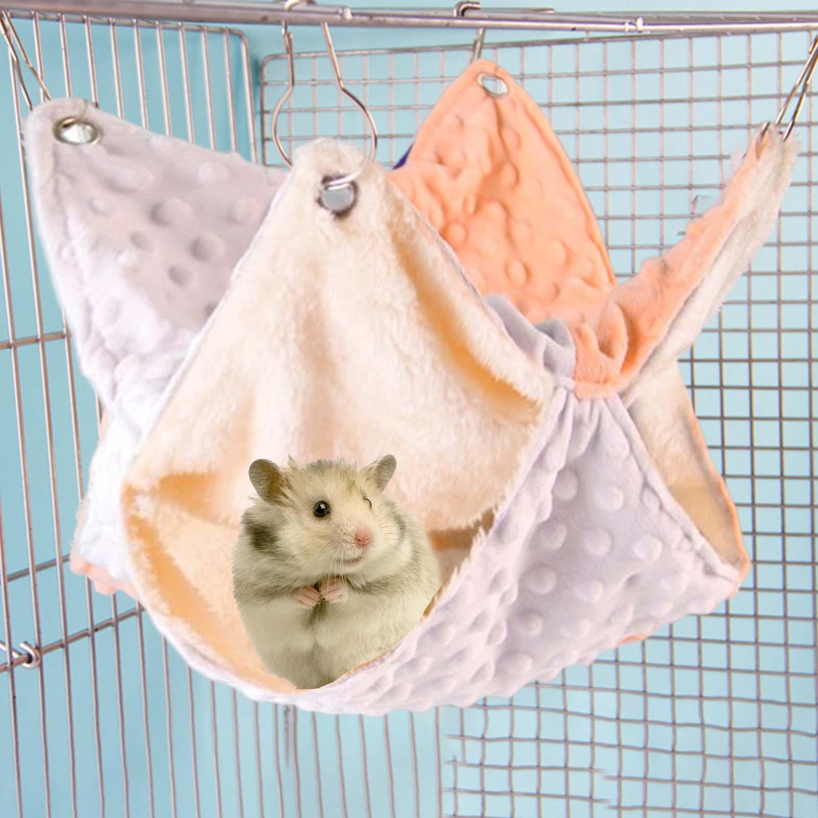 Hamster Hammock Bed Playing Sleeping Bedding for Rat Sugar Glider Parrot