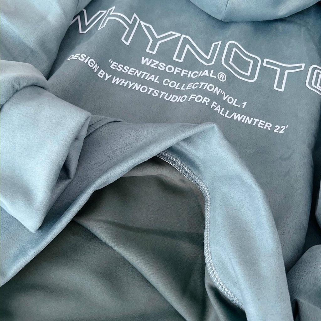 Áo KHOÁC Hoodie WHYNOT LOGO Thêu Ulzzang Unisex