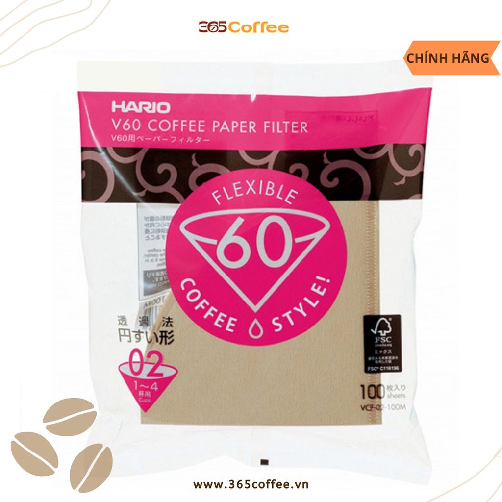 Giấy lọc cà phê Hario V60 màu nâu – chính hãng