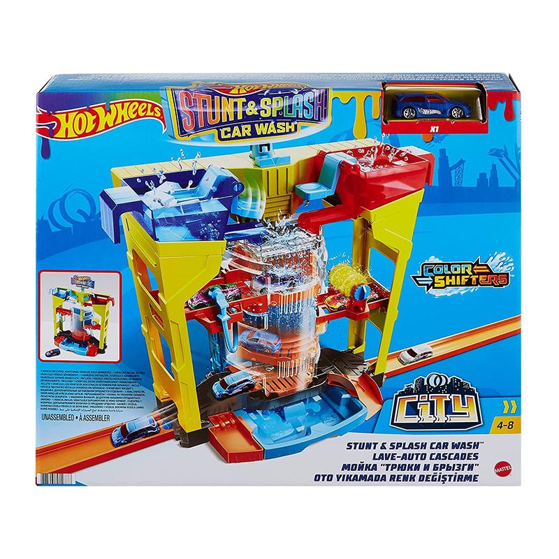 Đồ Chơi HOT WHEELS Trạm Rửa Xe Trên Không GRW37