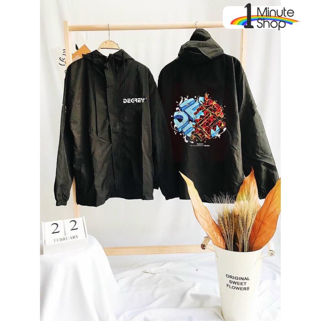 Áo Khoác Dù Chống Nắng Cặp Đôi Cho Nữ Cho Nam Có 2 Màu Unisex Form Rộng DELLI Jacket Ulzzang ( ảnh Thật )