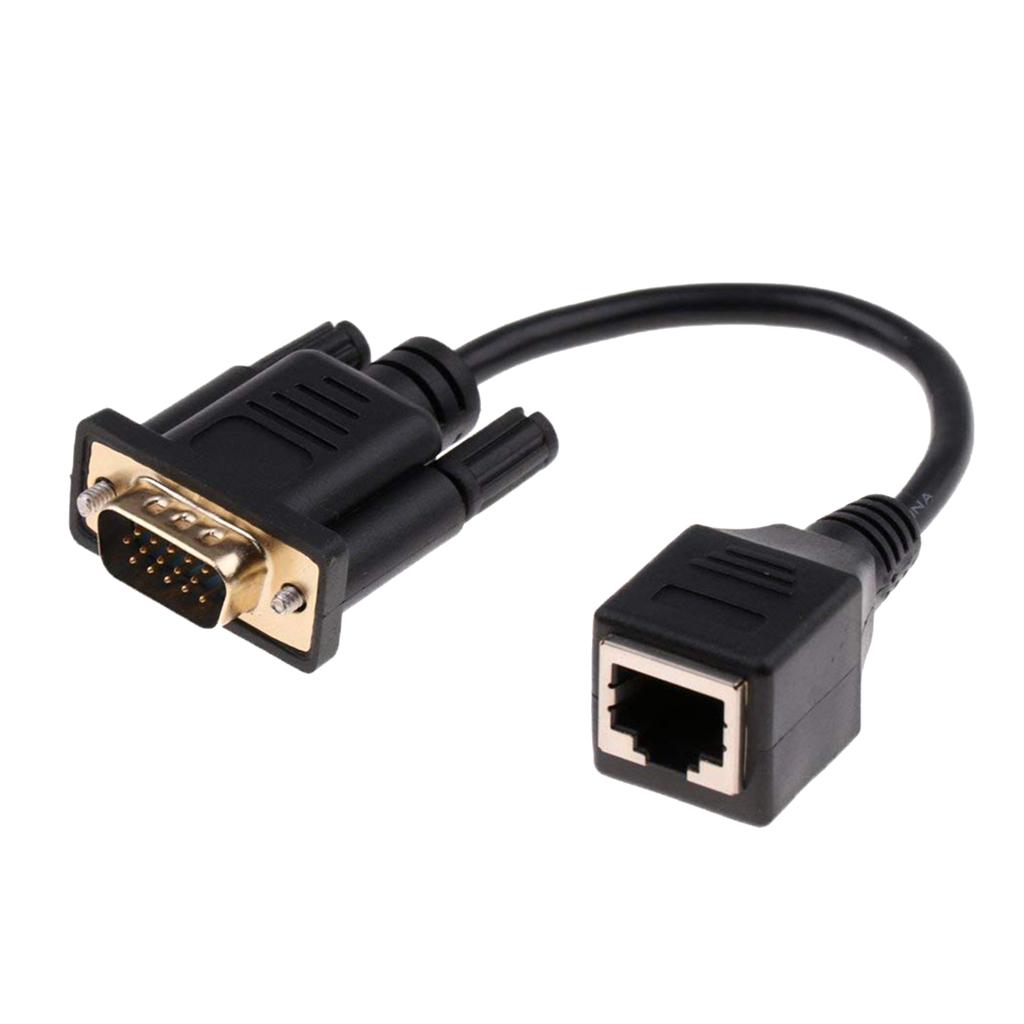 VGA Male to  Female Adapter, The VGA Signal Is Transmitted Through The