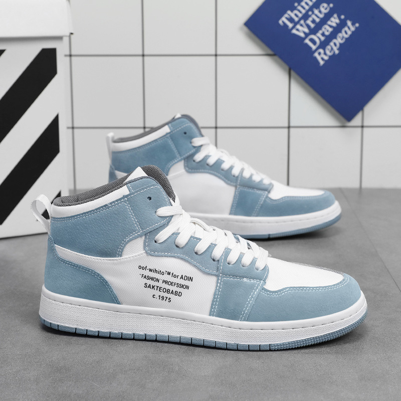 Giày Thể Thao Nam GEMI - Giày Sneaker Màu Xám - Xanh, Giày Thể Thao Form Ôm Chân, Thoải Mái - G5381