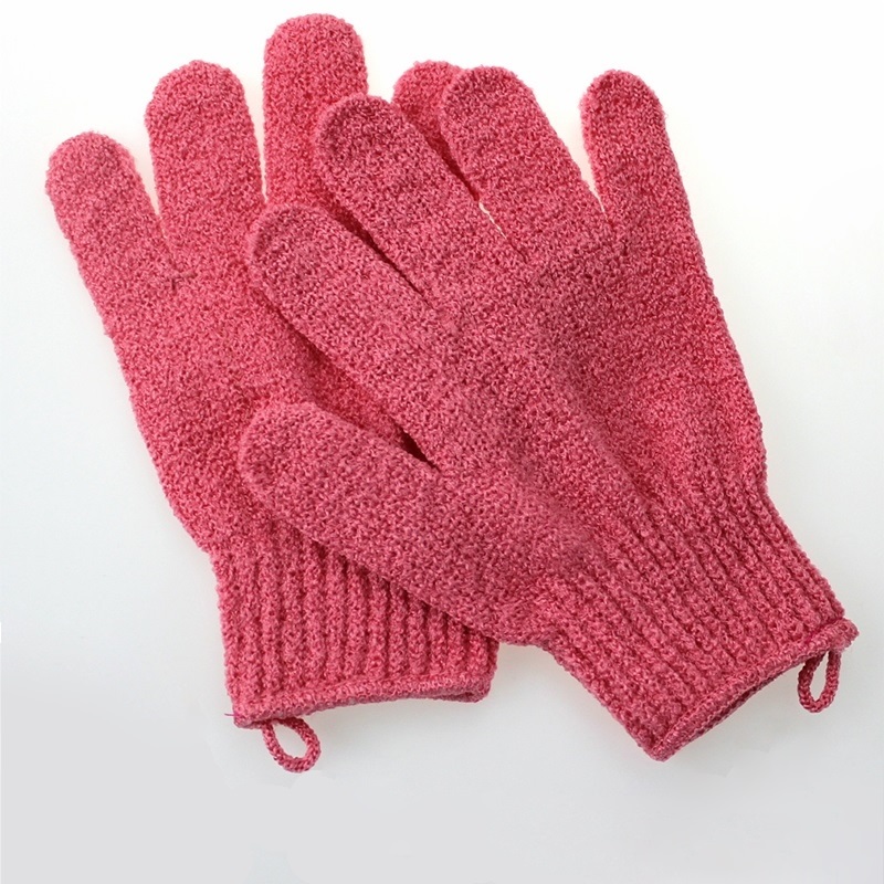 Găng tay tắm tẩy da chết cho cơ thể bằng vải nylon