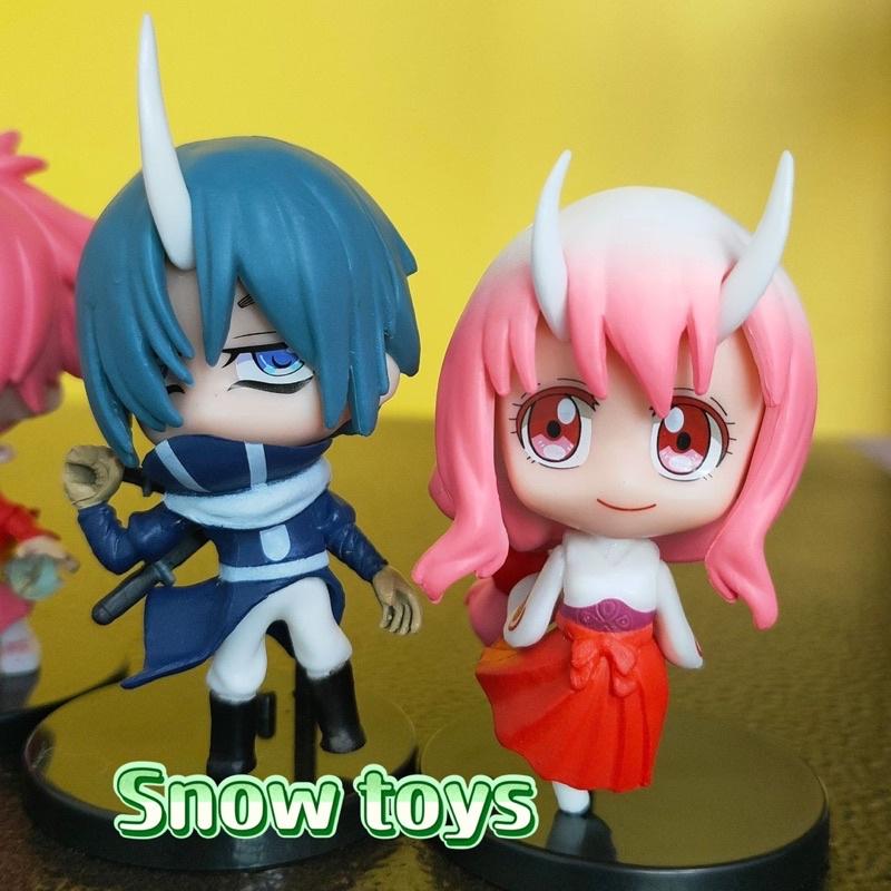 Mô hình Chuyển sinh thành Slime - Rimuru Tempest Shion Benimaru Milim Nava Souei Shuna - Cao 6~7cm - Anime Manga Slime