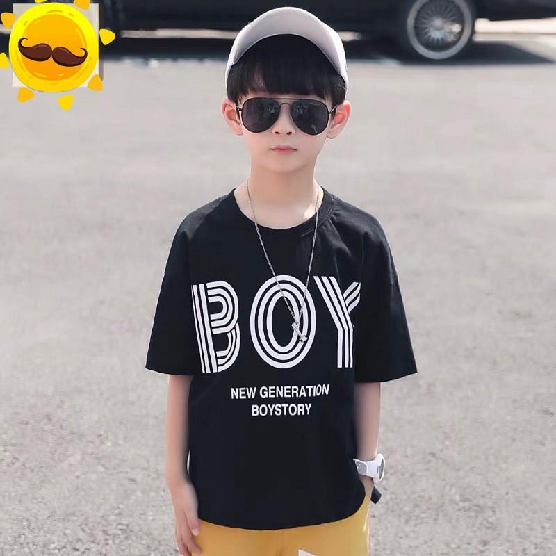 Áo thun bé trai Con Xinh cotton BOY STORY, áo thun trẻ em từ 5 đến 14 tuổi