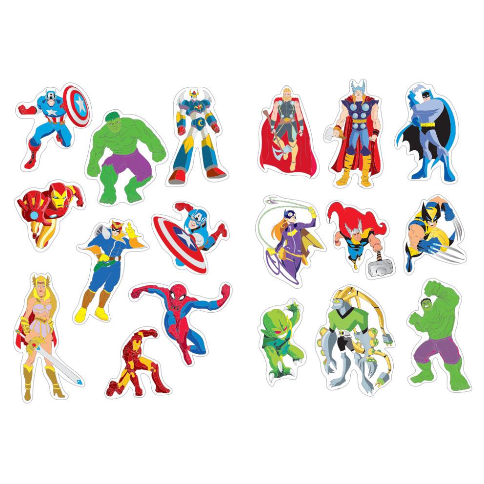 Hình ảnh Sách - Tô Màu Super Heroes Siêu Anh Hùng - Tập 2 - Rèn luyện IQ EQ CQ (Tặng kèm 18 stickers (VT -MK)