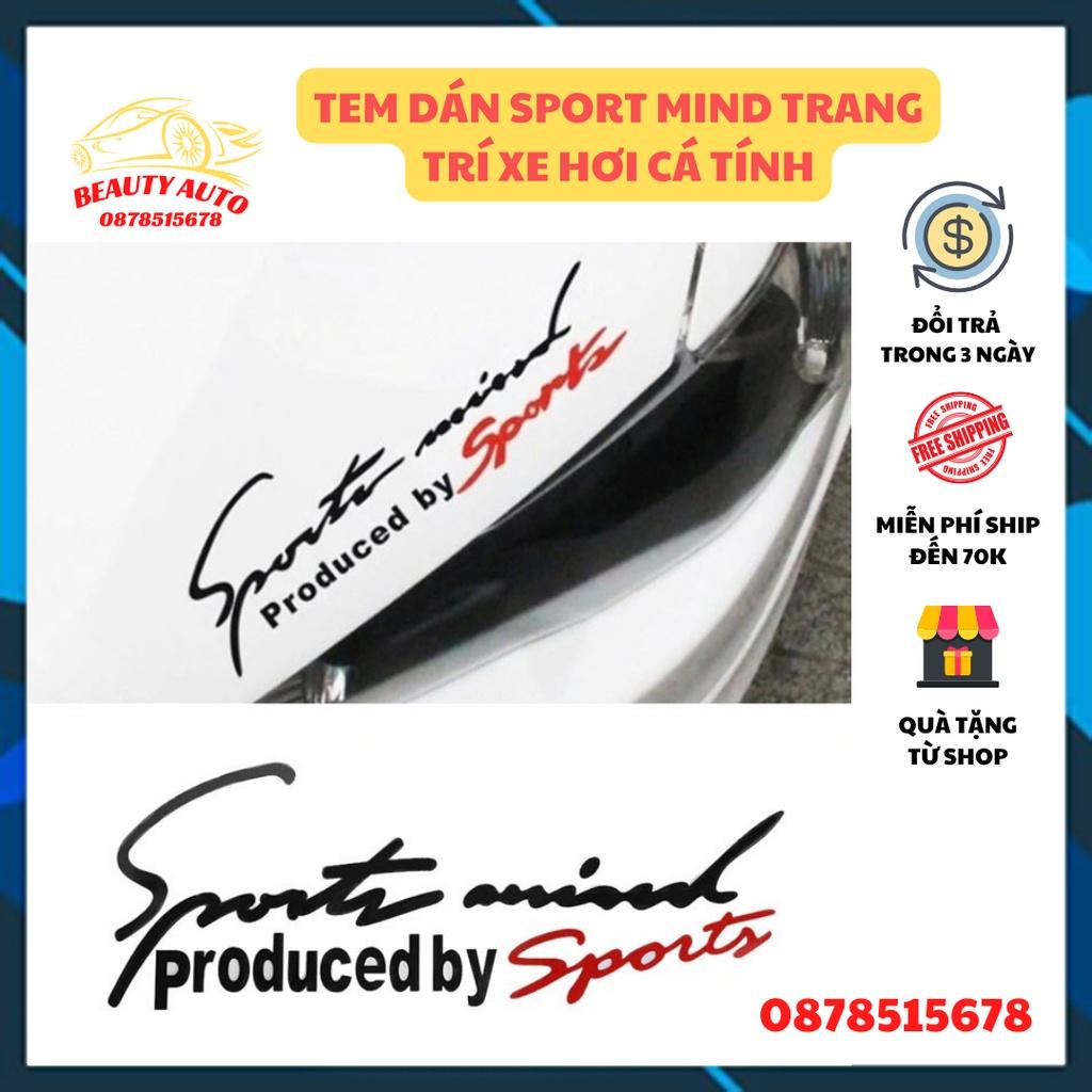 Tem Sport Mind Dán Xe Ô Tô - Tem Ô Tô Thể Thao Sport Mind