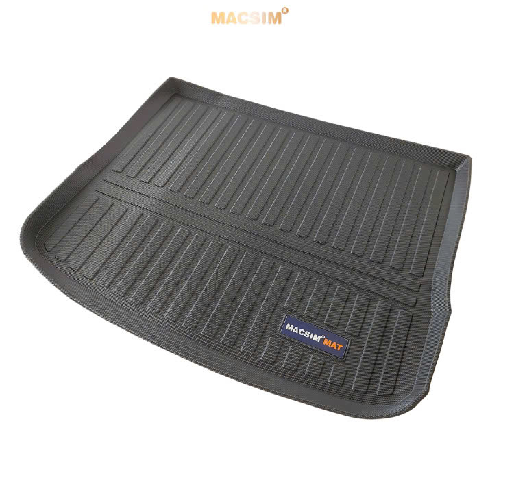 Thảm lót cốp(hn) xe ô tô VOLKSWAGEN TIGUAN (2013-2016) nhãn hiệu Macsim chất liệu TPV cao cấp màu đen(101)