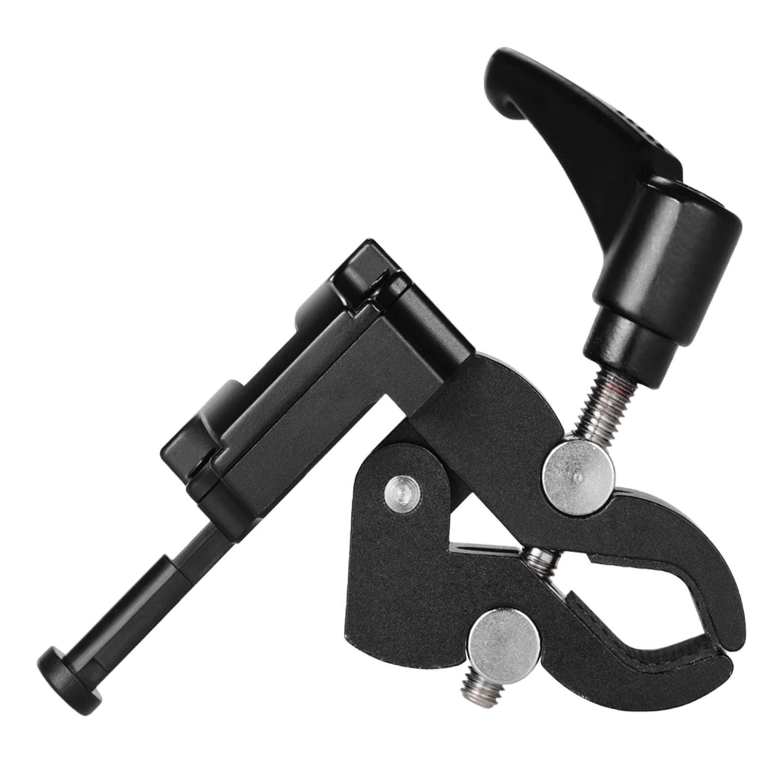 Battery Adapter with Clamp Alloy for Mounting to Light Stand Tripod