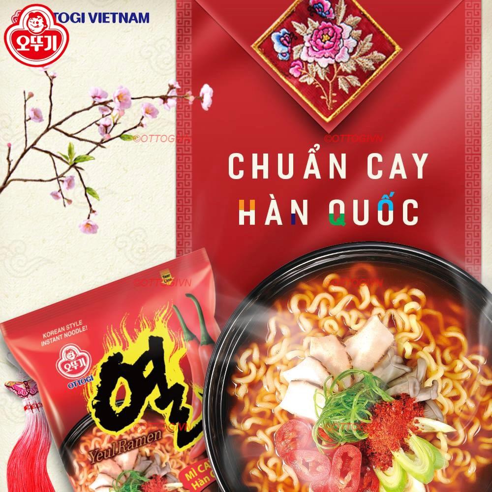 Thùng 20 gói mì Yeul cay Ottogi 120g