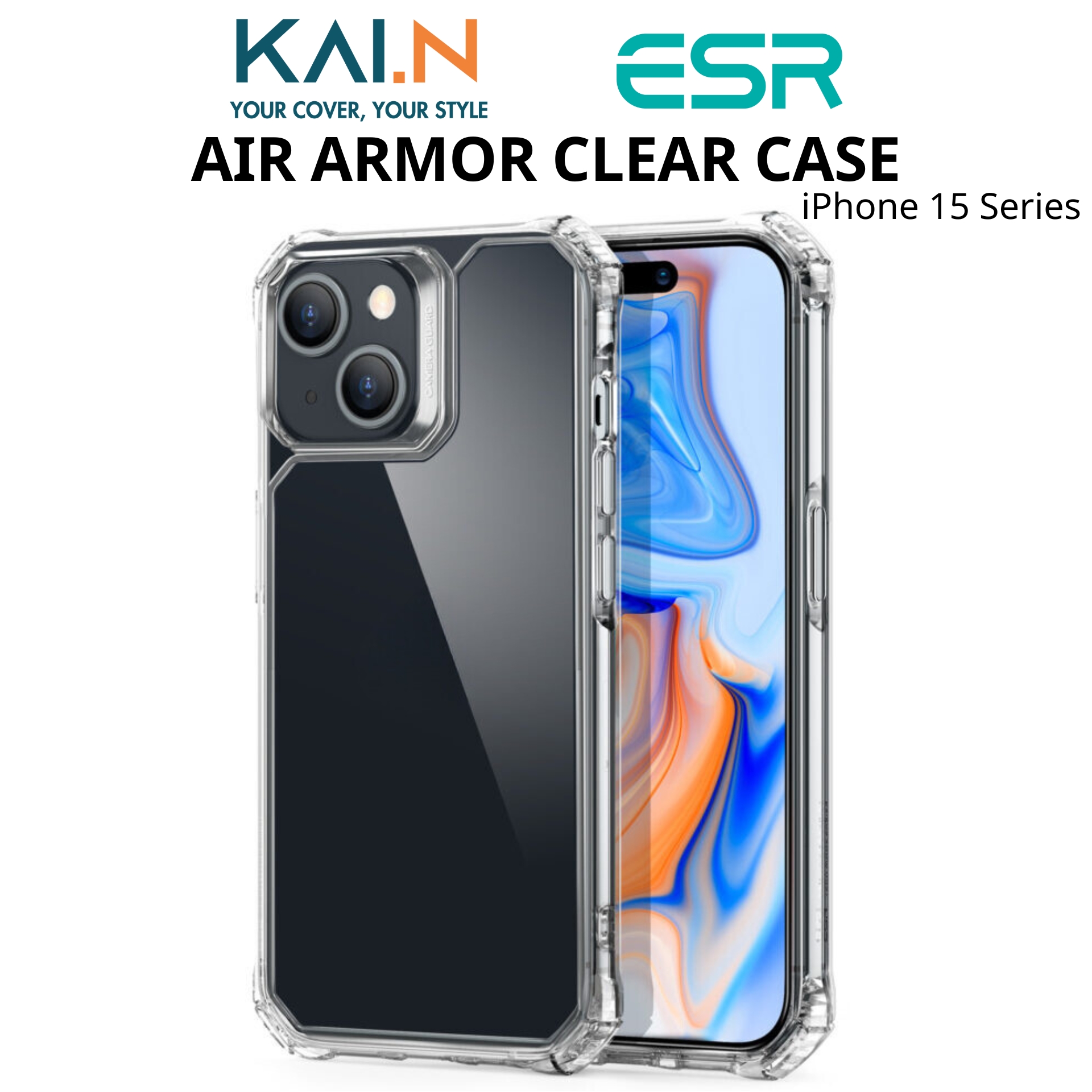 Ốp Lưng Trong Suốt Chống Sốc ESR Dành Cho iPhone 15 Pro Max / iPhone 15 Pro / iPhone 15 Plus / iPhone 15, ESR Air Armor - HÀNG CHÍNH HÃNG