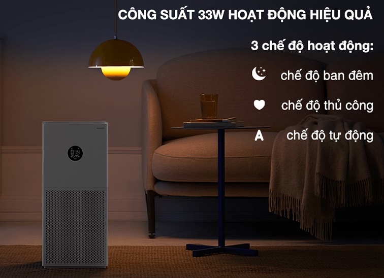 Máy lọc không khí Sothing Xiaomi Mi Air Purifier 4 Lite- sạch bụi mịn, phấn hoa, lông thú cưng- Hàng chính hãng