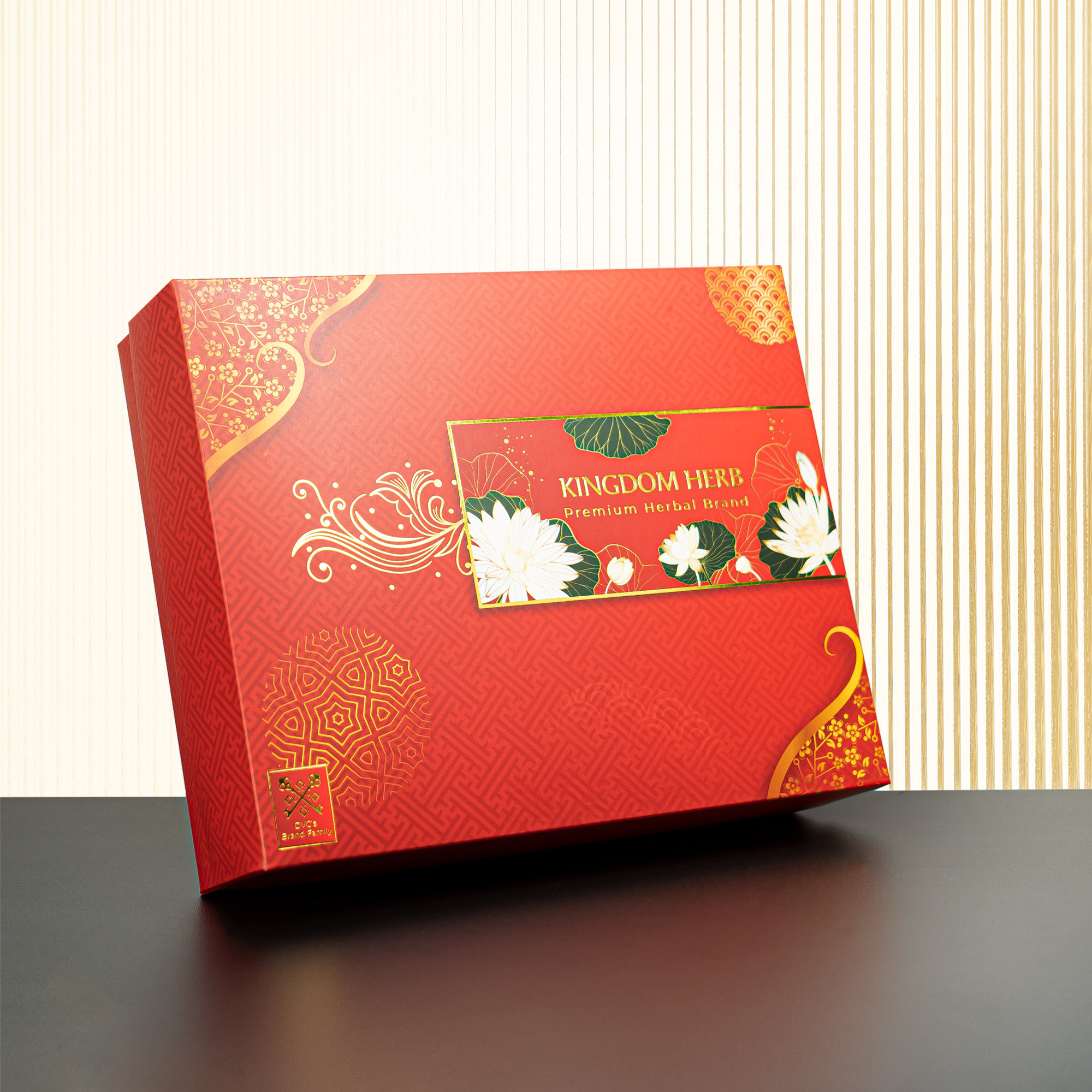 Set quà tặng, hộp quà tặng saffron mật ong đông trùng hạ thảo và táo đỏ / kỷ tử Kingdom Herb chính hãng