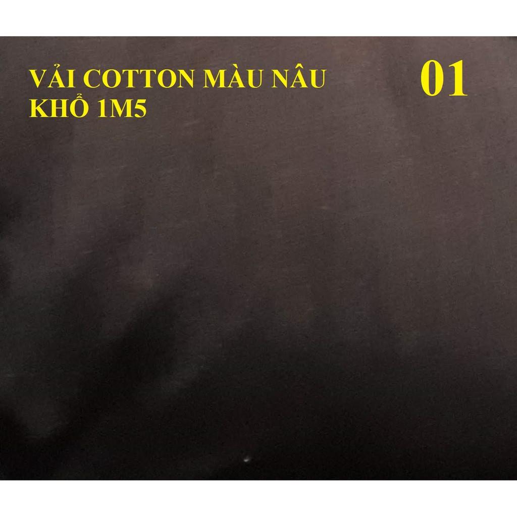 VẢI COTTON TRƠN MAY DRAP, MỀN, ÁO GỐI,...