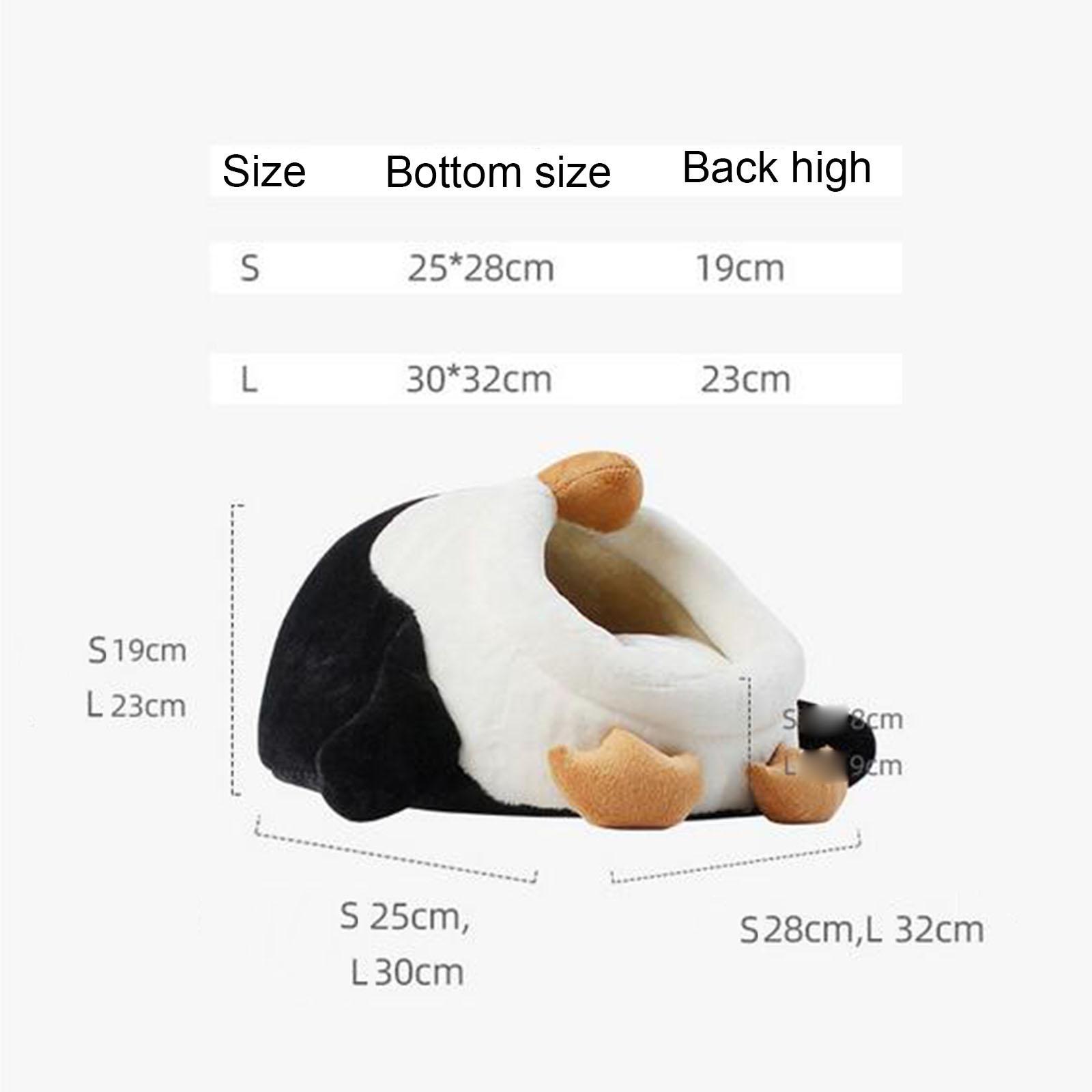 Bed Cave Nest Hut Semi Enclosed Bunny Rabbit Bed for Kittens Guinea