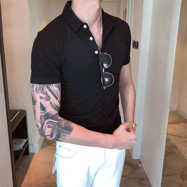 Áo polo nam trơn ZENTOMAN tay ngắn cổ bẻ cotton thun mềm co giãn