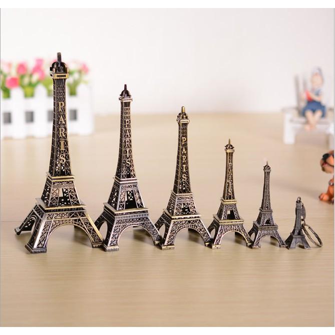 Mô hình tháp Eiffel đồng đúc size 25cm trang trí nhà búp bê, bonsai, tiểu cảnh