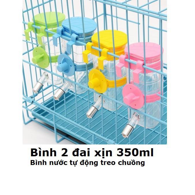 Bình treo chuông loại 2 đai cao cấp 350ml bình cấp nước chó mèo tự động