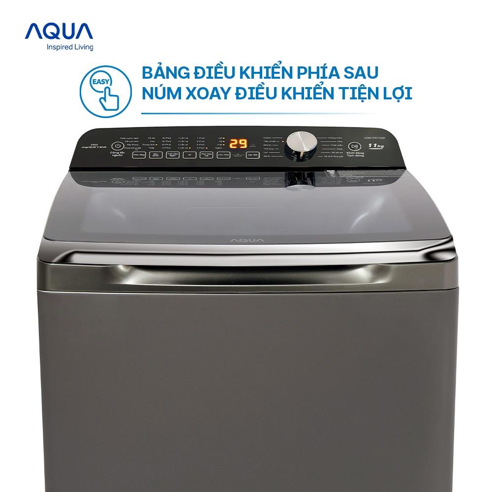 Máy giặt cửa trên Aqua 11kg AQW-FR110GT.PS - Hàng chính hãng - Chỉ giao HCM, Hà Nội, Đà Nẵng, Hải Phòng, Bình Dương, Đồng Nai, Cần Thơ