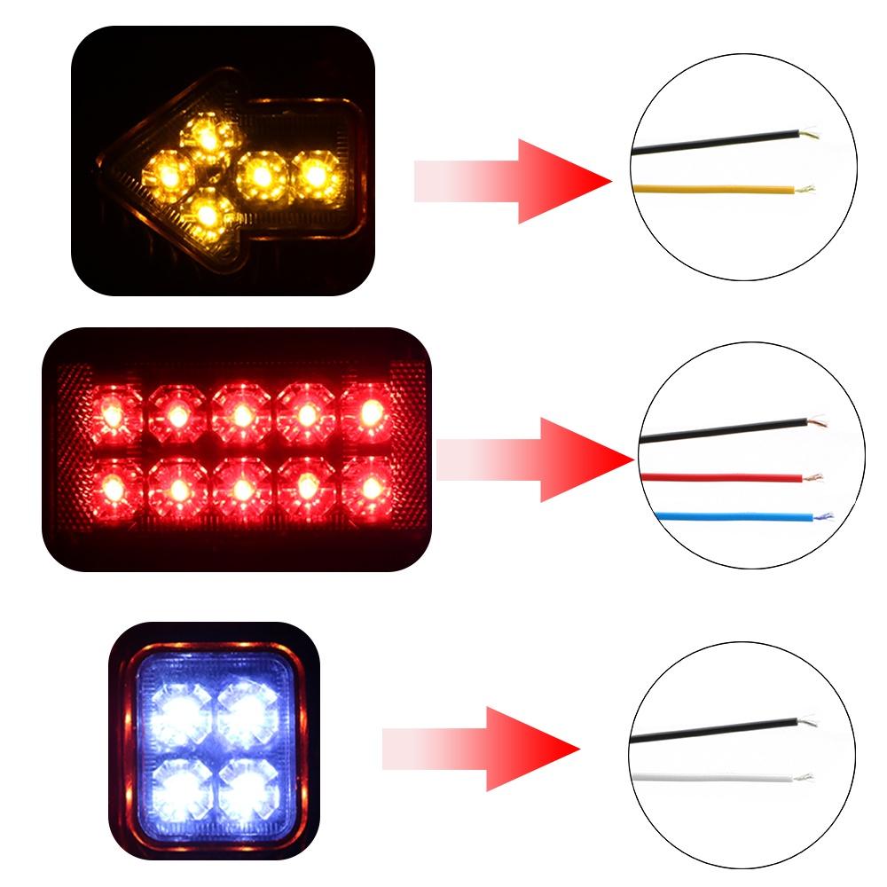 Đèn xi nhan đuôi xe tải/tàu thuyền 19 bóng LED 12V 24V