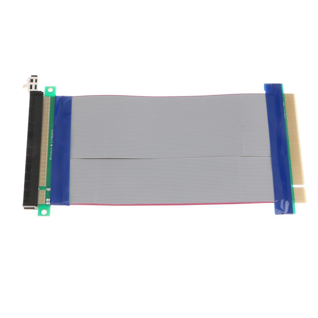 PCI-E Express 16X Riser Card Extender Extension Ribbon Flex Cable Adapter