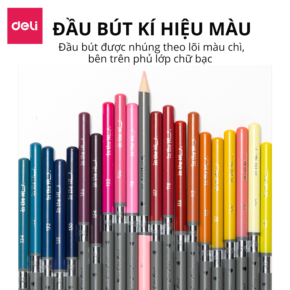 Bút Chì Màu Nước Cao Cấp Nusign - 48/72 Màu Tặng Kèm Cọ Vẽ - Dùng Dạng Khô Hoặc Nước Để Tô Màu, Vẽ Tranh