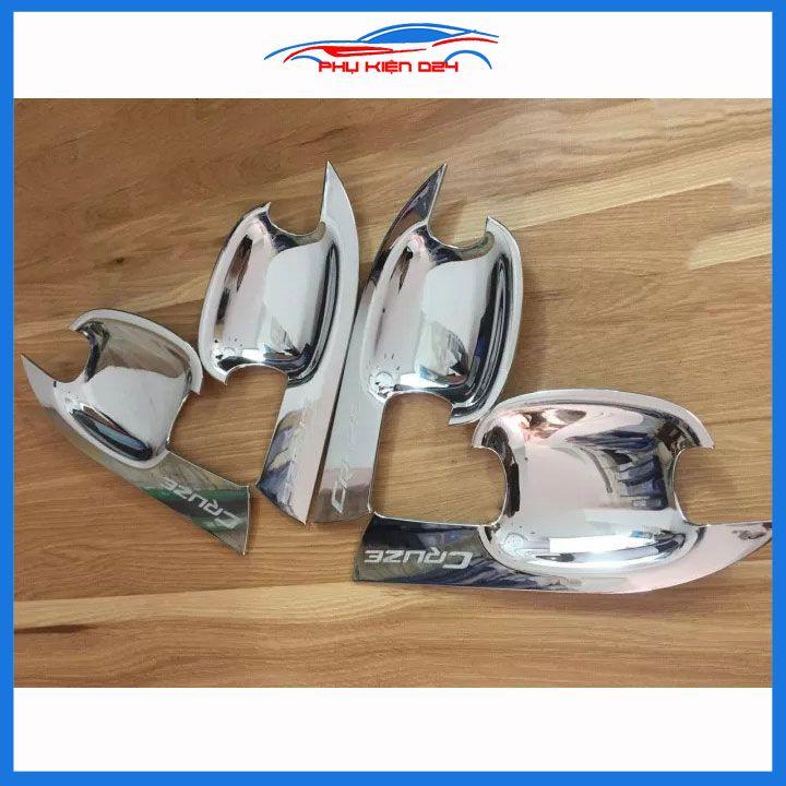 Ốp hõm cửa mạ crom Lacetti Nhập, Cruze 2010-2011-2012-2013-2014-2015-2016-2017-2018-2019 chống trầy va đập mở cửa xe