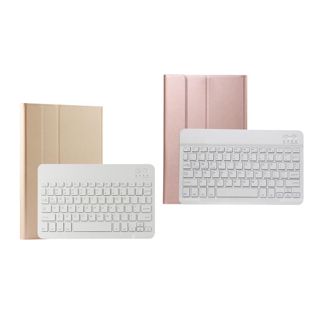Wireless Keyboard + PU Leather Case for Samsung Galaxy Tab A 10.1" Golden
