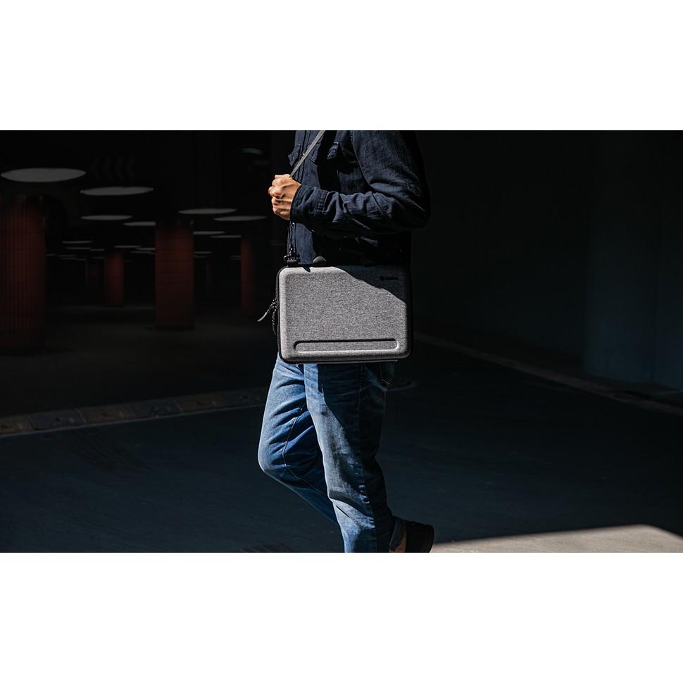 Túi đeo chéo chống va đập Tomtoc Eva cho Macbook Pro 13''/15″/16'' Gray - Hàng chính hãng
