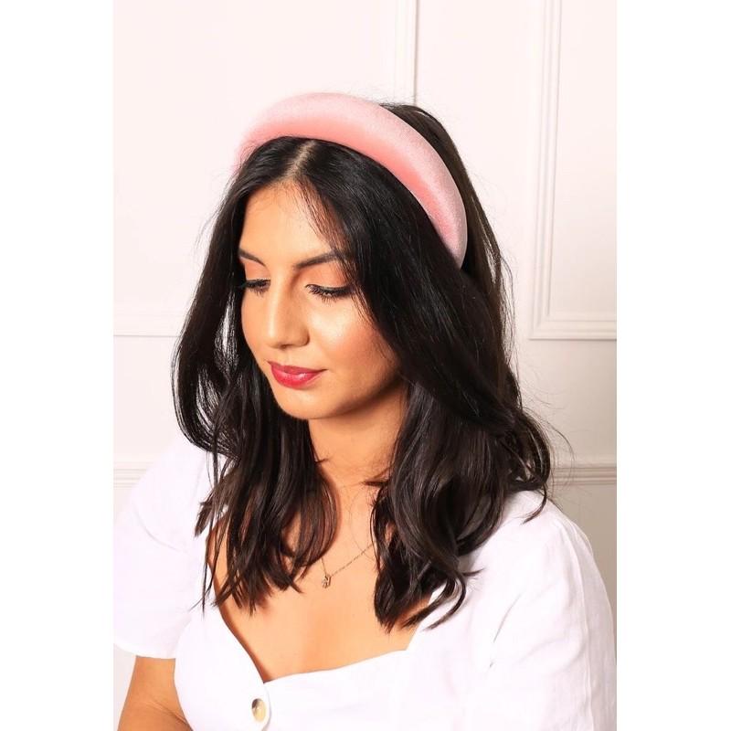 (Hoả Tốc) Bờm Mấn Cài Tóc Bản To Padded Velvet Headband Phong Cách Âu Mỹ Cho Nữ