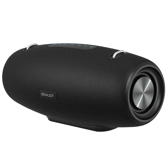 Zealot S67 High Power 60W Boombox Bluetooth Loa di động Stereo Subwofer Subwofer Bass Louder Loa Radio với Mic Karaoke Màu