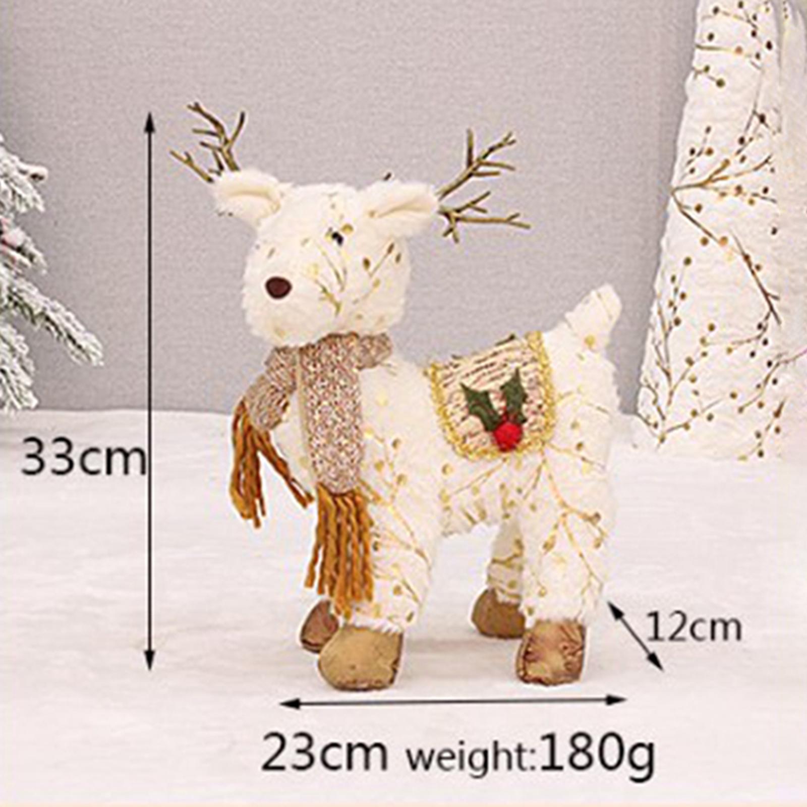 2 Pieces Elk Ornament Hotel Shopping Mall Window Party Decor Collectibles