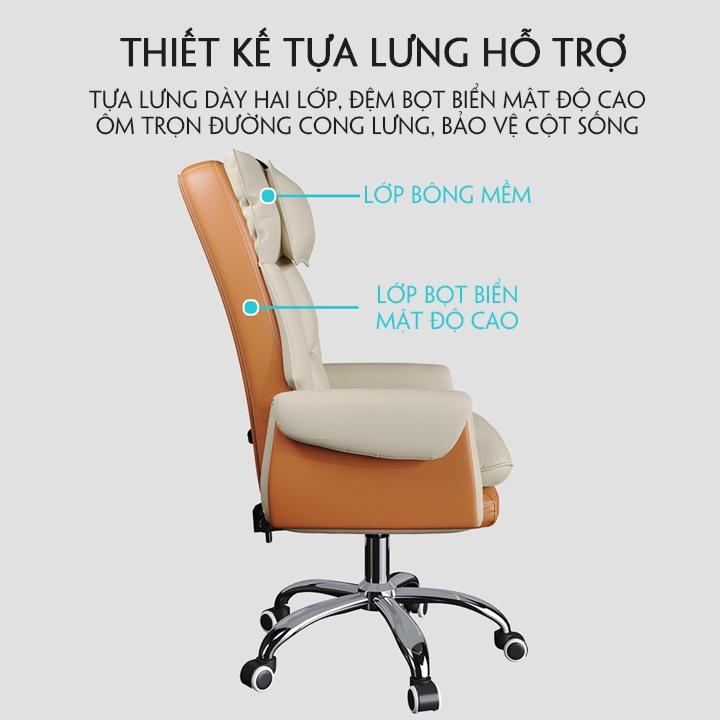 Ghế boss, ghế văn phòng có gác chân phong cách Bắc Âu D440