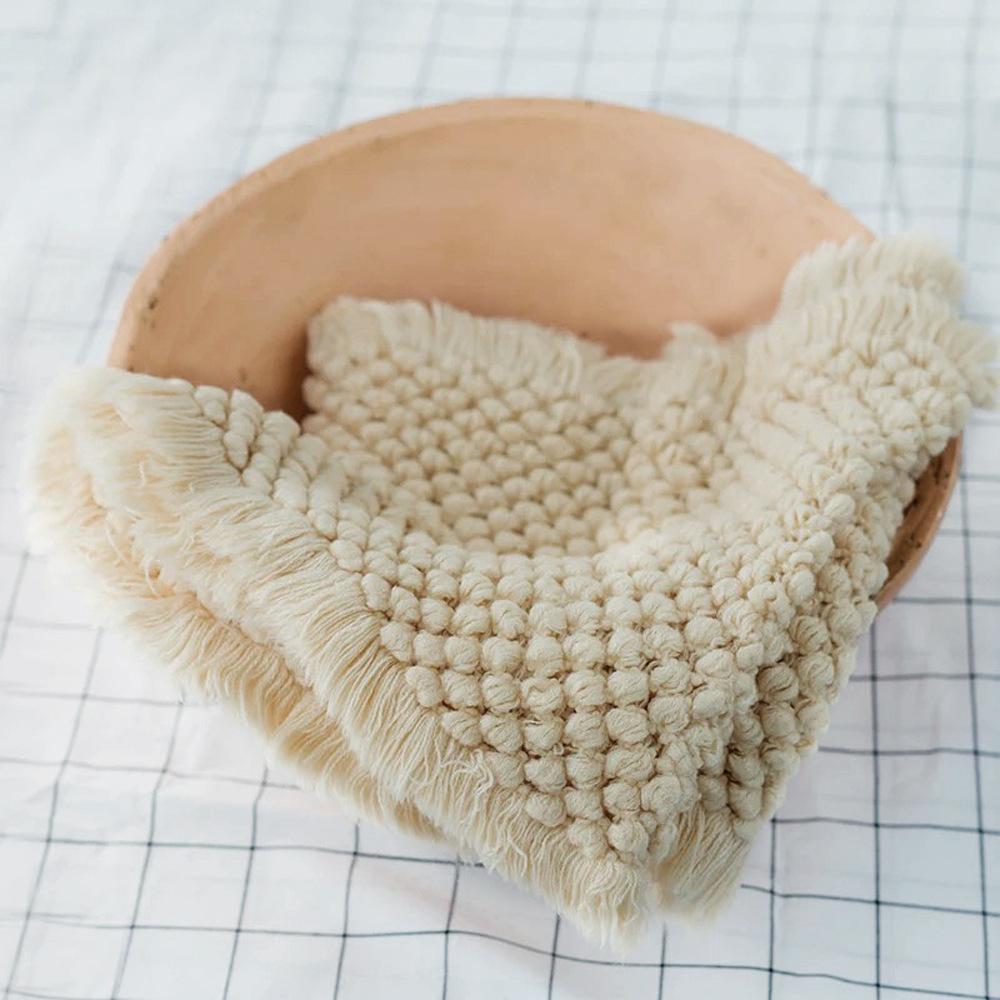 Bé Sơ Sinh Đạo Cụ Chụp Ảnh Hình Ảnh Cho Bé Trang Phục Trẻ Sơ Sinh Cotton Dệt Kim Bọc Nursling Chăn Mềm Mại Đầm Cho Bé Trai Bé Gái Chần Gòn