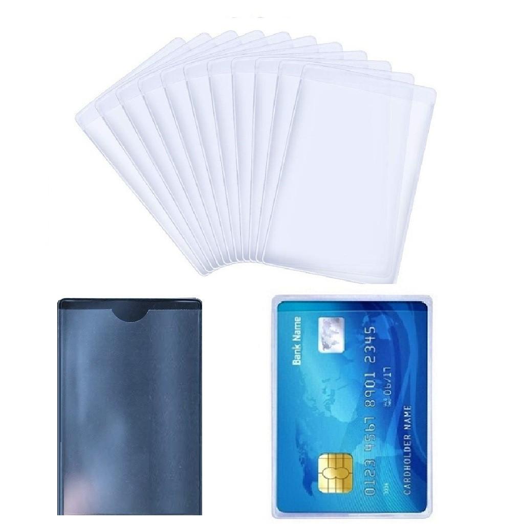 Combo 10 Túi Vỏ Bao Nhựa PVC Đựng Bọc Thẻ  ATM Căn Cước Công Dân, Bằng Lái Xe, Thẻ Ngân Hàng, Thẻ Sinh Viên