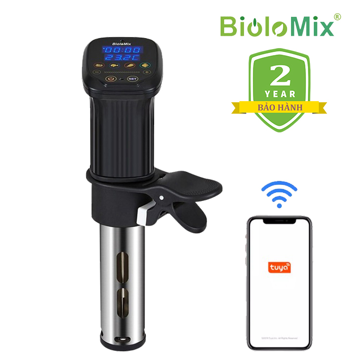 Máy nấu chậm Sous Vide BioloMix SV-1910, kết nối Wifi, công suất 1500W -Hàng chính hãng