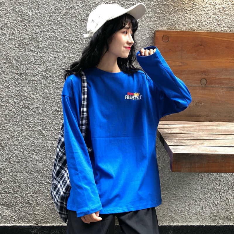 ÁO THUN UNISEX FORM RỘNG TAY DÀI IN HOẠ TIẾT - L003